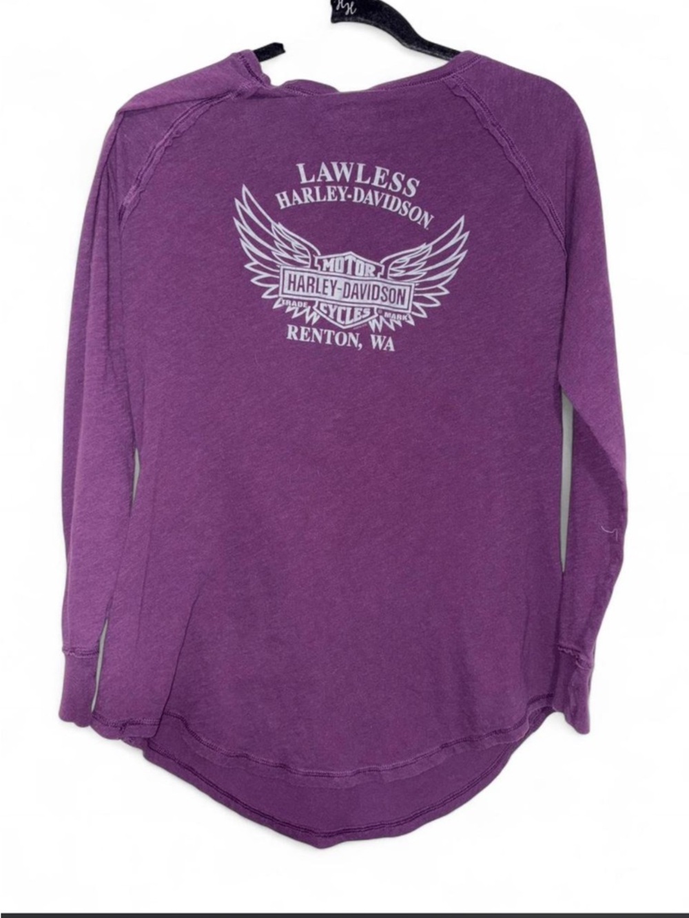Harley-Davidson Purple Long Sleeve Graphic Tee - Picture 2 of 2